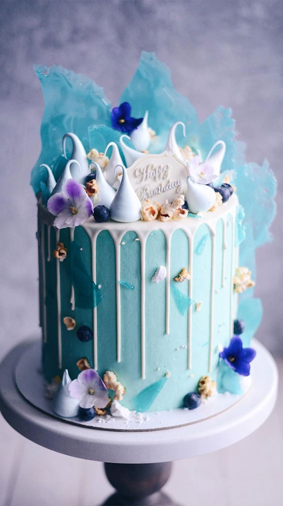 cake ideas, ombre birthday cake, birthday cake for boy