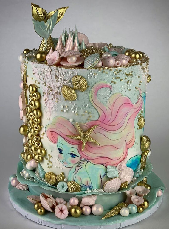 mermaid cake ideas, cake designs, birthday cake, cake inspiration, cake trends 2020 , cake design ideas, cake decorating #cakedesign #cakeideas