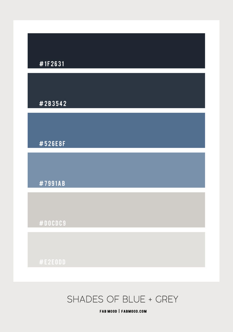 shades of blue  Color Palette Ideas