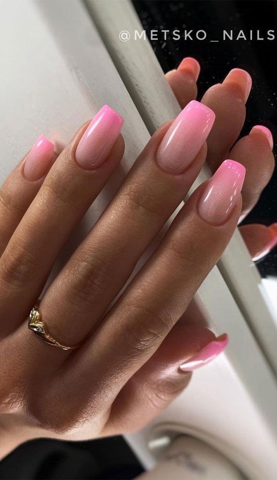 pink ombre nails, neon pink ombre nials, pink ombre nails short, ombre nails designs, ombre nail designs 2020, ombre pink nails, ombre nails for summer
