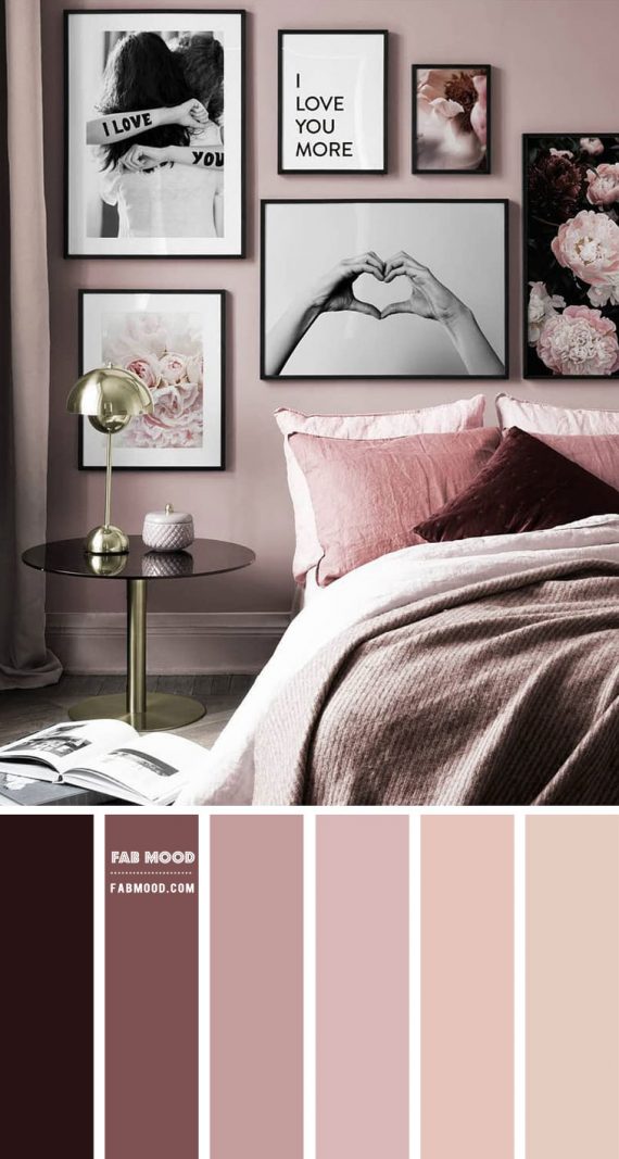 Berry and Mauve Romance Bedroom