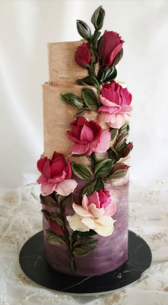 Pretty buttercream wedding cake for Every Sweet Tooth – Chocolate Rose ...