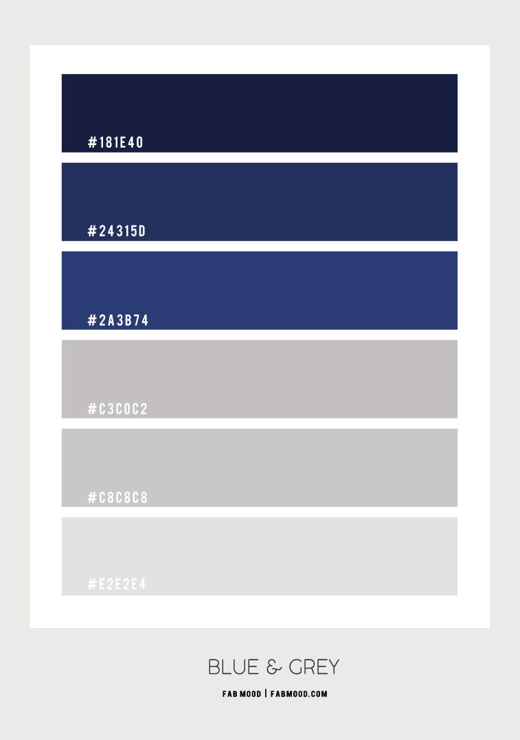 grey and blue colour scheme, light grey and blue colour palette, grey and blue color combos, blue and grey colour scheme