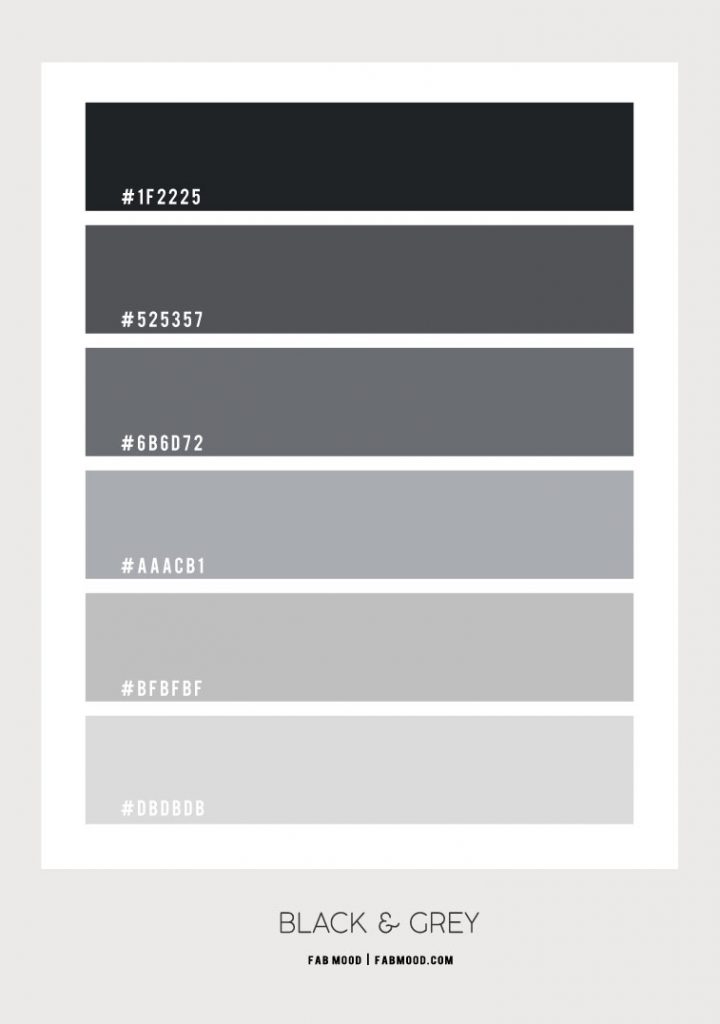 Black and Grey Bedroom Color Scheme