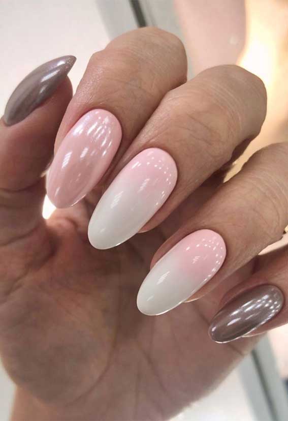 50 + Cute Summer Nail Ideas For 2020 –  Mix match ombre pink