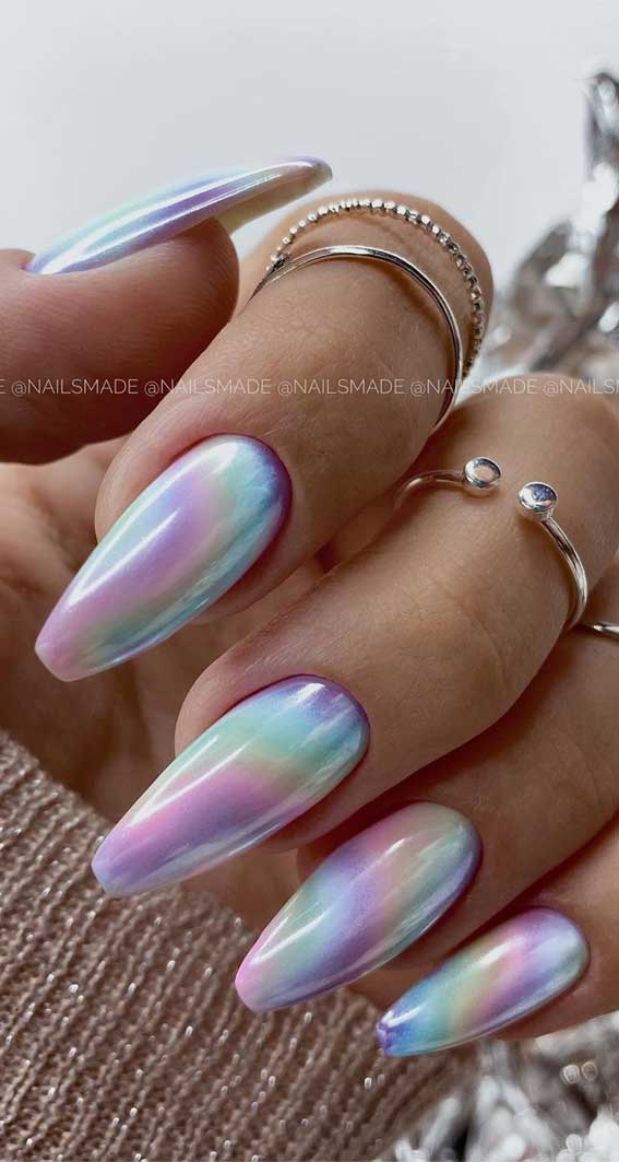 tie dye nails, best summer nails, nail trends, nail art design, coffin nails, coffin nail designs