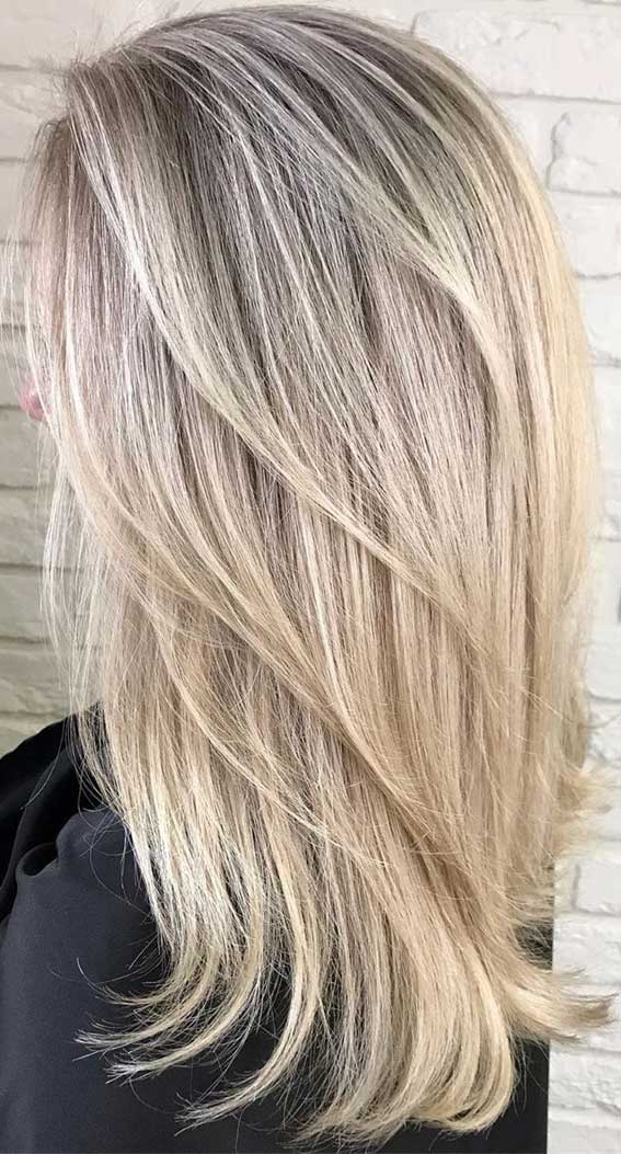 Fresh Hair Color Ideas In 2020 – Trendy blonde with layers