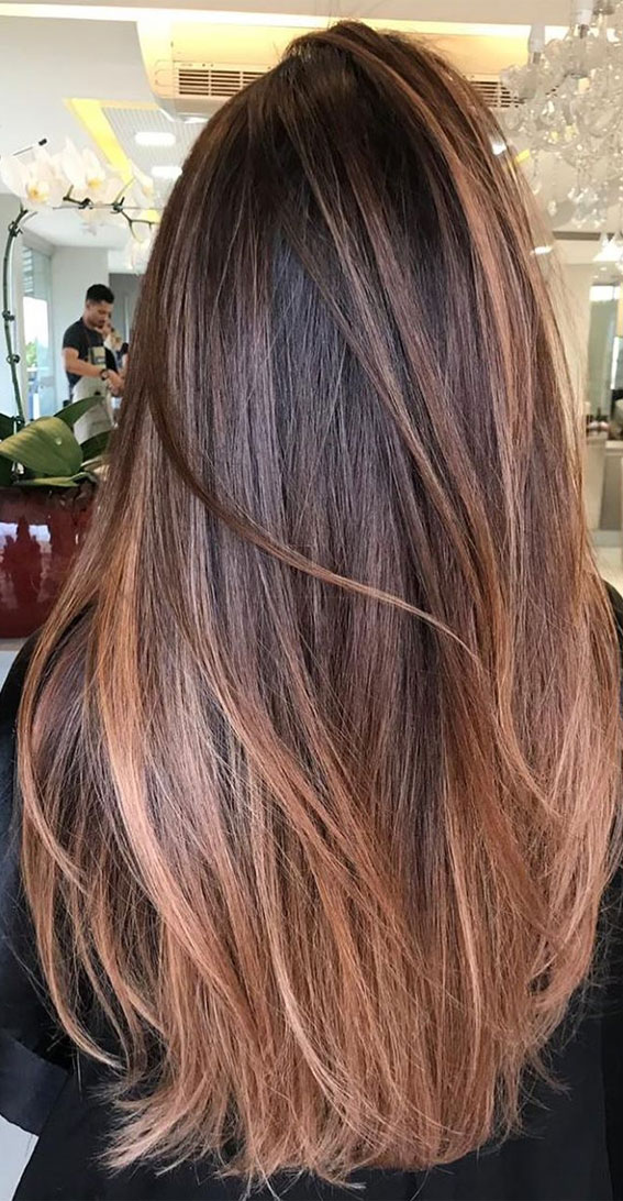 37 Brown Hair Colour Ideas and Hairstyles : Bright chestnut