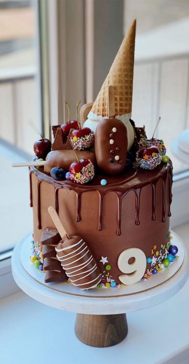 57 Beautiful Cake Inspiration - 9th Chocolate birthday cake