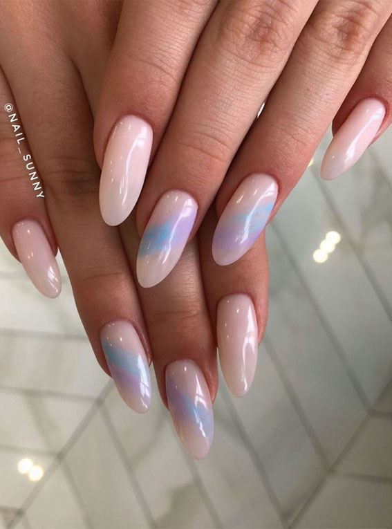 39 Chic Nail Design Ideas For Summer – Neutral and Subtle Tie