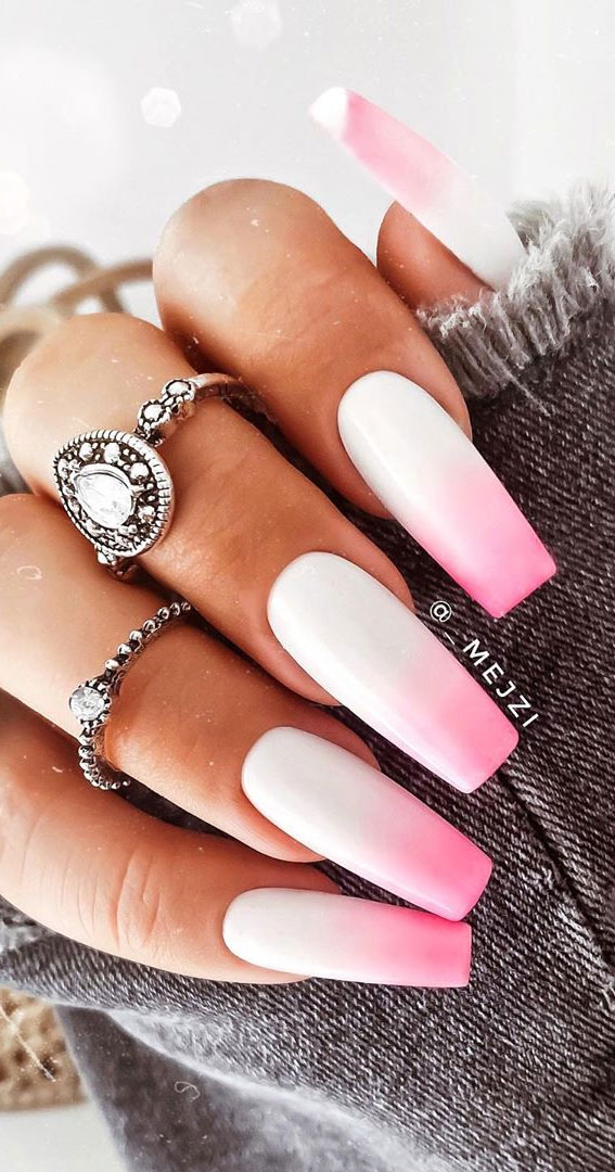 57 Pretty Nail Ideas The Nail Art Everyone’s Loving – Ombre Pink Nails