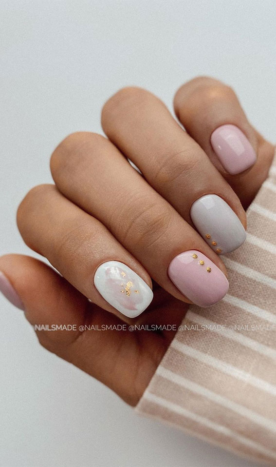 39 Chic Nail Design Ideas For Summer – Mute colours