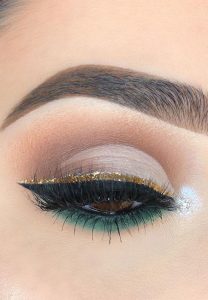 Gorgeous Eyeshadow Looks The Best Eye Makeup Trends – Green Glam Eye