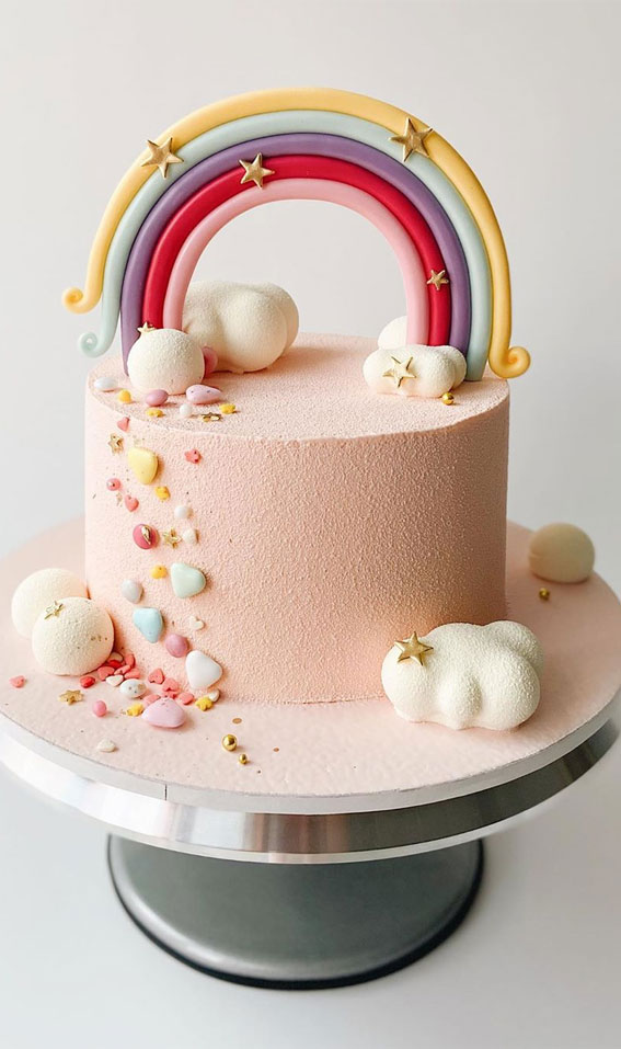 birthday cake, rainbow cake design, rainbow birthday cake #birthdaycake #birthday #rainbow #rainbowcake