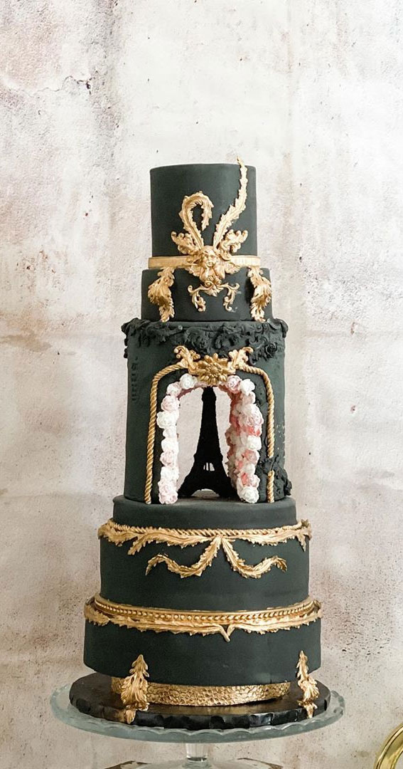 These 50 Jaw-Dropping Wedding Cakes Deserve To Be Framed : Paris ate cake