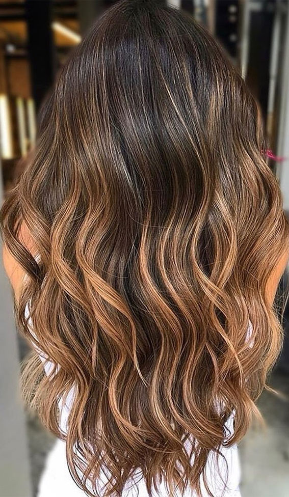 Brown Hair Color With Golden Highlights  hair highlights colour  YouTube