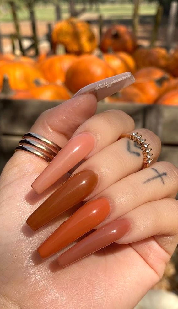 dark nail colours, autumn nails, fall nails, acrylic nails, autumn acrylic nails designs, acrylic fall nails design #fallnails #acrylicnails