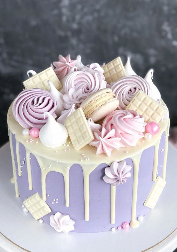 49 Cute Cake Ideas For Your Next Celebration : Lavender Cake