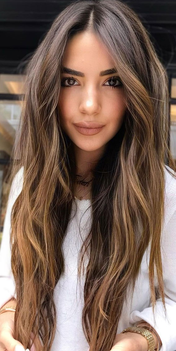 54 Beautiful Ways To Rock Brown Hair This Season : youthful style