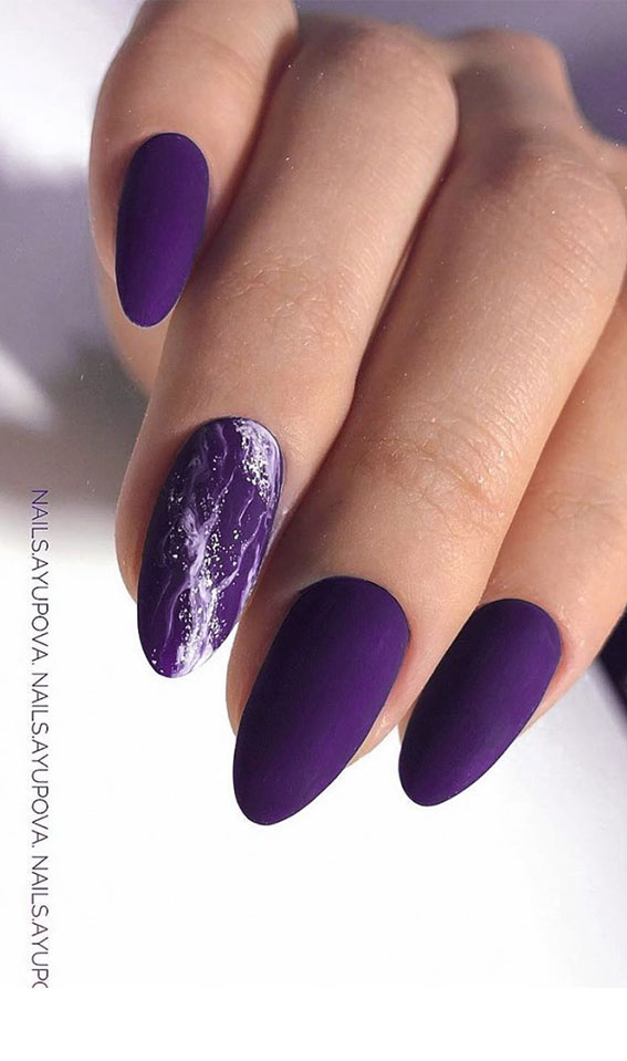 5 Chosen Purple Nail Art Designs | BeautyBigBang