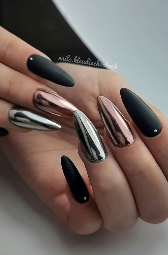 41 Pretty Art Design Ideas Jazz The Season : Chrome nails