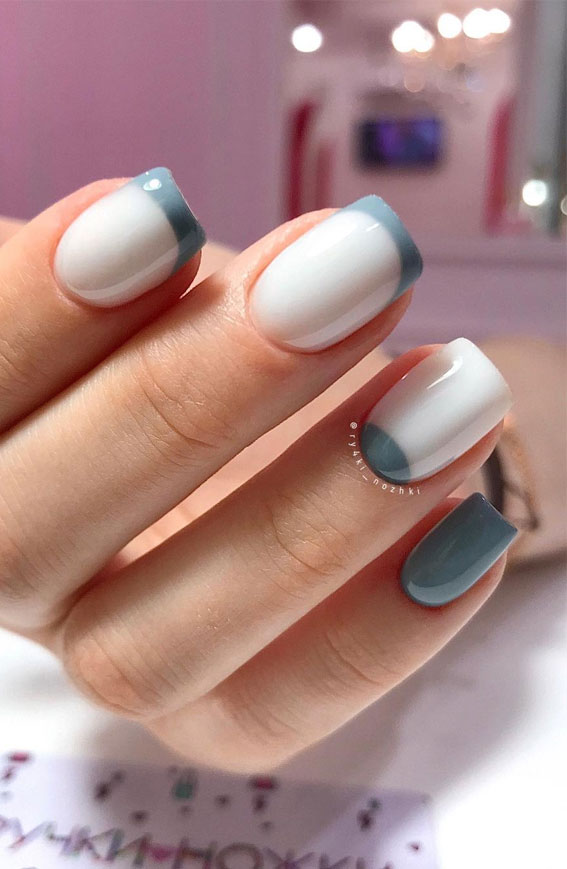 50 Trendy Half Moon Nail Art Designs and Ideas | Nail art, Nail art designs,  Moon nails