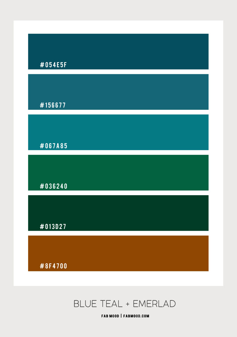 color hex, fall color scheme, fall color hex, autumn color scheme, blue teal and emerald, blue teal and dark green color combo, color combo, dark color combo #colorcombo #colors #fallcolor #colorhex