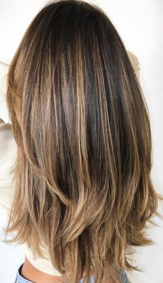 54 Beautiful Ways To Rock Brown Hair This Season : Bright Brown Hair