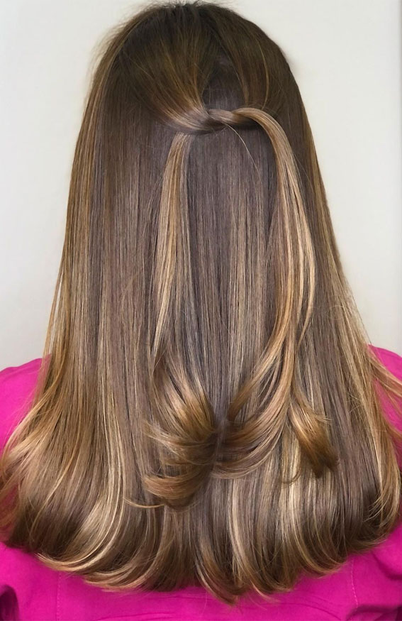54 Beautiful Ways To Rock Brown Hair This Season : Light Brown Balayage