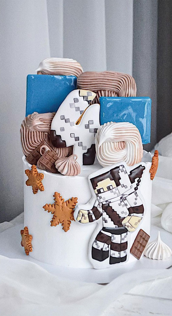 4th birthday cake, minecraft birthday cake, birthday cake ideas