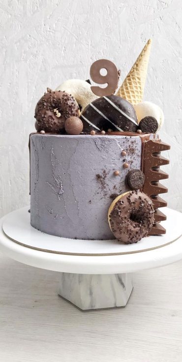 54 Jaw-Droppingly Beautiful Birthday Cake : 9th concrete cake