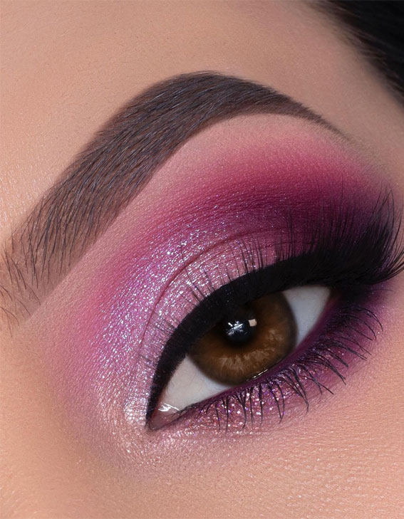 purple pink eye shadow look, pink eye makeup look, eye shadow look, eye makeup look, make up ideas , eye shadow makeup look