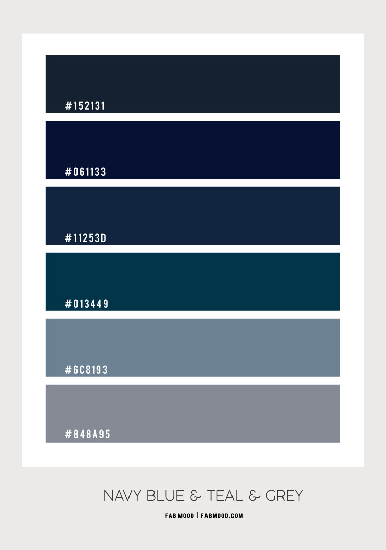 navy blue and grey color palette, navy blue and teal, color hex, navy blue and grey color combination, color scheme, color combos