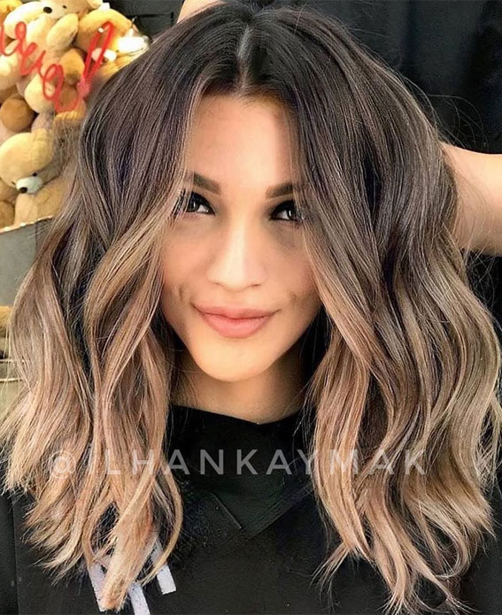 49+ Best Winter Hair Colours To Try In 2020 : Honey brown Hair Idea