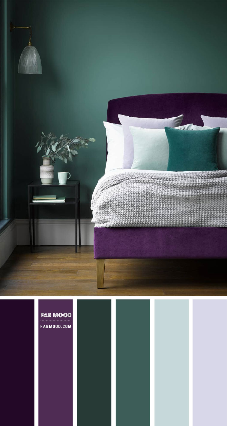 green and purple bedroom color scheme, green and purple bedroom decorating ideas, green and purple bedroom colour combo #bedroom #colorcombo #bedroomcolor