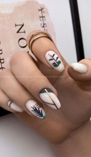 Stylish Nail Art Designs That Pretty From Every Angle : Matte leave ...