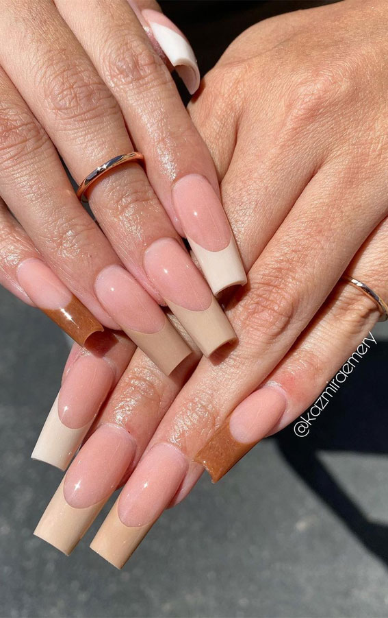 french tip acrylic nails, french tip nails, french manicure, french manicure with design, french manicure ombre, french manicure 2020, french manicure acrylic, french tip acrylic nails coffin, french tip acrylic nails with glitter, french tip acrylic nails with design, french tip acrylic nailslong, colored french tip acrylic nails