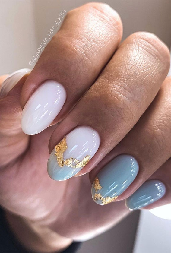 Two Tone Nail Art Designs