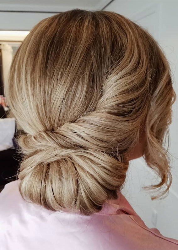 54 Cute Updo Hairstyles That Are Trendy for 2021 : Twisted Elegant Updo
