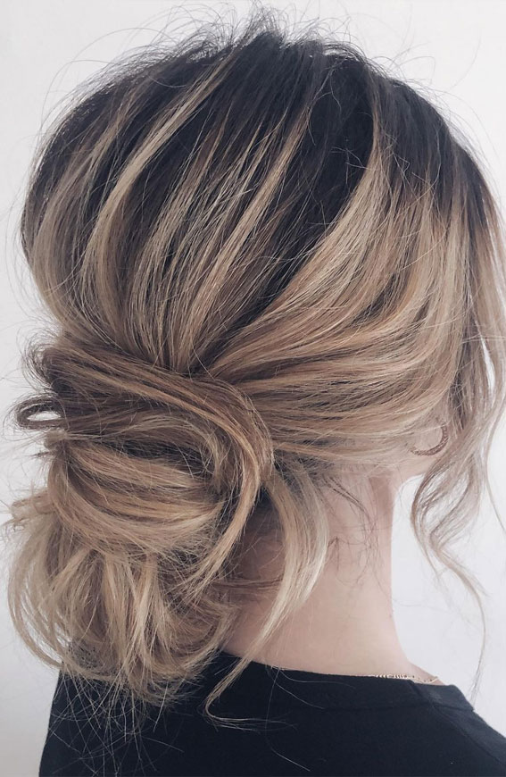 messy low bun, updo hairstyle, elegant updo hairstyles, hair updos for medium length hair, loose updos, updo braids, updo hairstyles for weddings, updo hairstyles for long hair, updo hairstyles messy