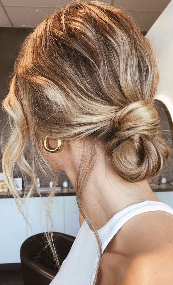54 Cute Updo Hairstyles That Are Trendy for 2021 : Simple Updo