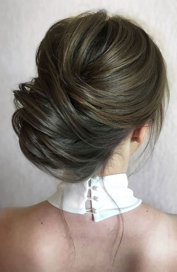 40 Updo Hairstyles Perfect For Any Occasion : Elegant Brown Hair French  Twist