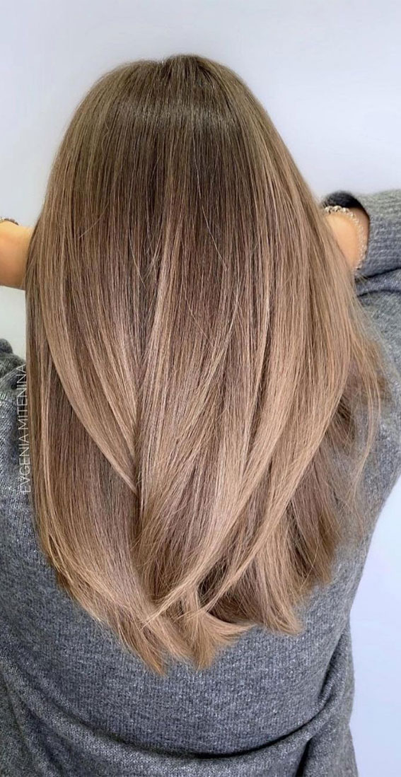 49+ Best Winter Hair Colours To Try In 2020 : Soft spice on brown hair