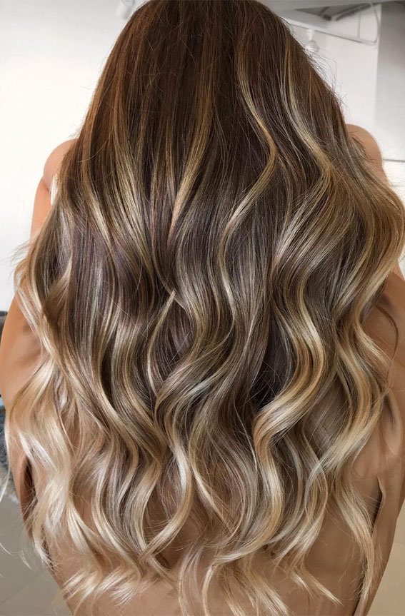 49+ Best Winter Hair Colours To Try In 2020 : Honey Blonde Highlights