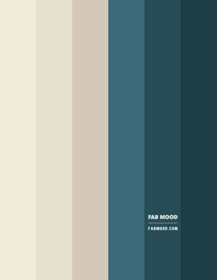 beige and teal, beige and indian teal gradient palette, color palette, color combinations