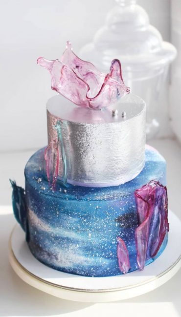 54 Jaw-Droppingly Beautiful Birthday Cake : Space themed cake