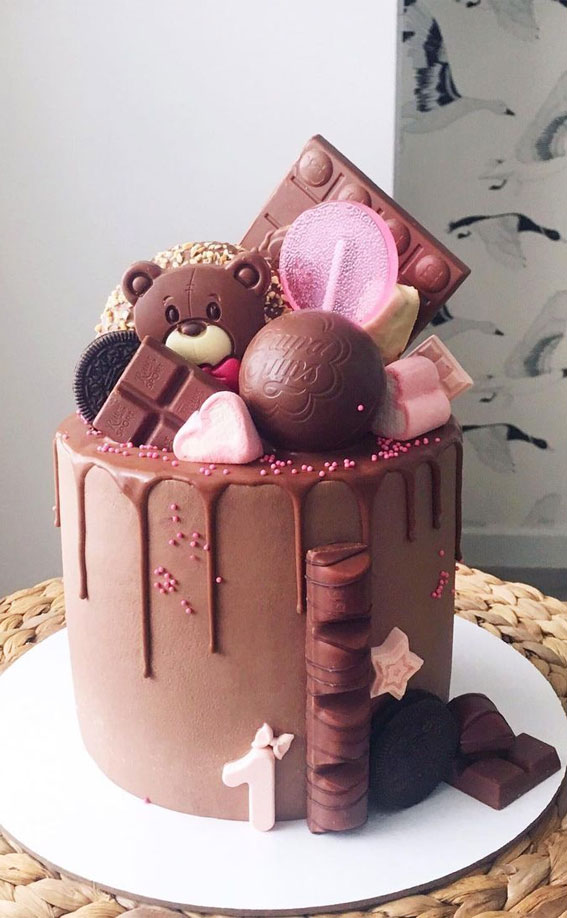 chocolate birthday cake, birthday cake ideas 2021, pink birthday cake #birthdaycake cake decorating ideas
