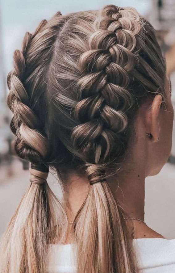 braided ponytail, braided ponytail, ponytail, cute hairstyle, braided hairstyle ideas #braidedhairstyle #braid #hairstyle