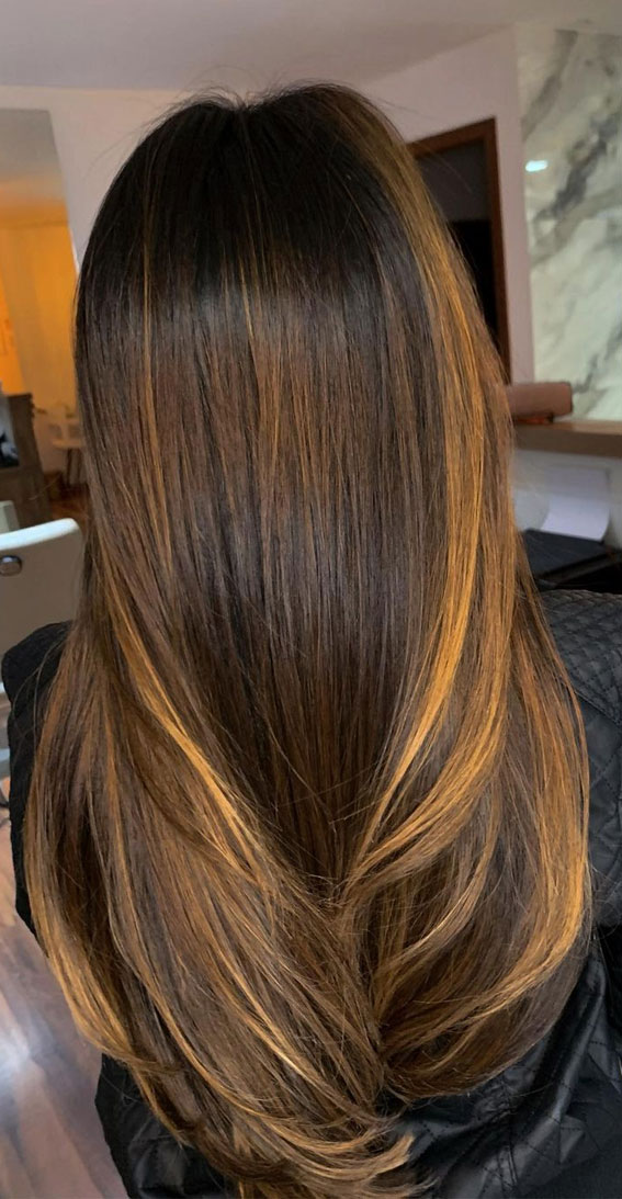 Best Hair Colour Ideas & Styles To Try in 2021 : Golden Honey Balayage