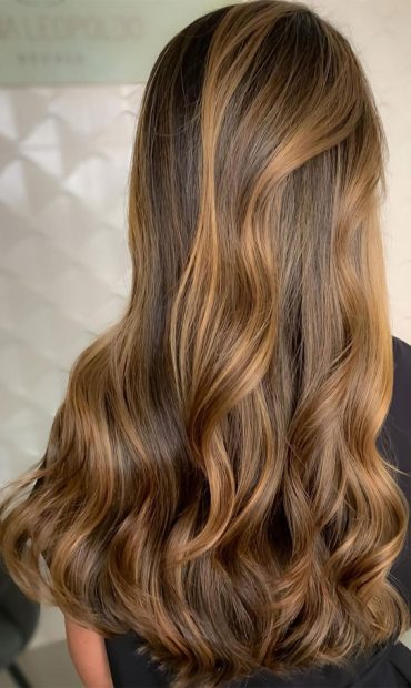 Gorgeous Hair Colour Trends For 2021 : Brown and golden blonde tones